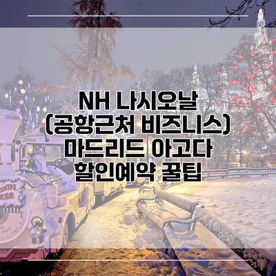 NH 나시오날 (공항근처 비즈니스) 마드리드 아고다 할인예약 꿀팁