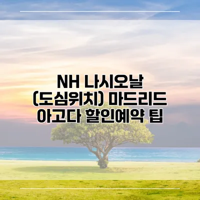 NH 나시오날 (도심위치) 마드리드 아고다 할인예약 팁