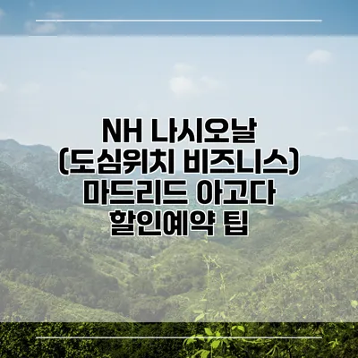NH 나시오날 (도심위치 비즈니스) 마드리드 아고다 할인예약 팁