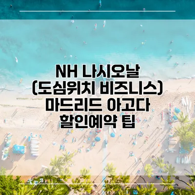 NH 나시오날 (도심위치 비즈니스) 마드리드 아고다 할인예약 팁