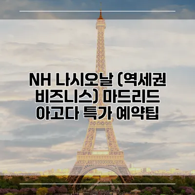 NH 나시오날 (역세권 비즈니스) 마드리드 아고다 특가 예약팁