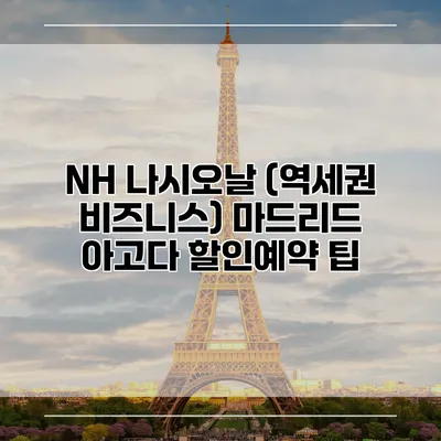 NH 나시오날 (역세권 비즈니스) 마드리드 아고다 할인예약 팁