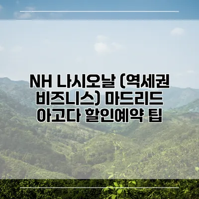 NH 나시오날 (역세권 비즈니스) 마드리드 아고다 할인예약 팁