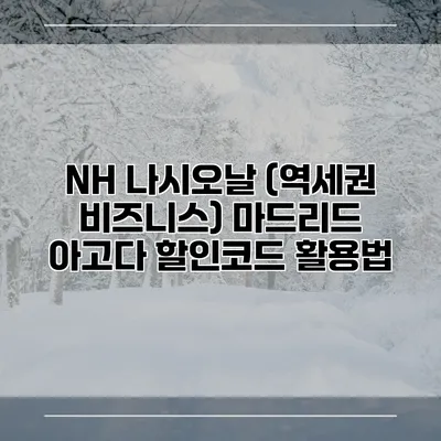 NH 나시오날 (역세권 비즈니스) 마드리드 아고다 할인코드 활용법