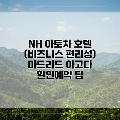 NH 아토차 호텔 (비즈니스 편리성) 마드리드 아고다 할인예약 팁