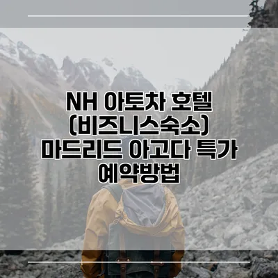 NH 아토차 호텔 (비즈니스숙소) 마드리드 아고다 특가 예약방법