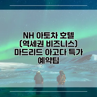 NH 아토차 호텔 (역세권 비즈니스) 마드리드 아고다 특가 예약팁