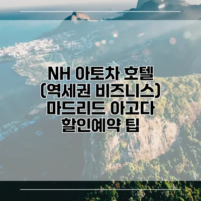 NH 아토차 호텔 (역세권 비즈니스) 마드리드 아고다 할인예약 팁