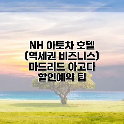 NH 아토차 호텔 (역세권 비즈니스) 마드리드 아고다 할인예약 팁