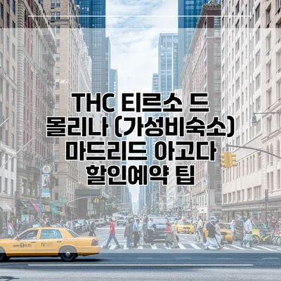 THC 티르소 드 몰리나 (가성비숙소) 마드리드 아고다 할인예약 팁