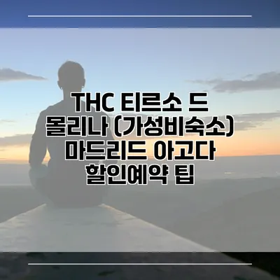 THC 티르소 드 몰리나 (가성비숙소) 마드리드 아고다 할인예약 팁