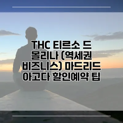 THC 티르소 드 몰리나 (역세권 비즈니스) 마드리드 아고다 할인예약 팁
