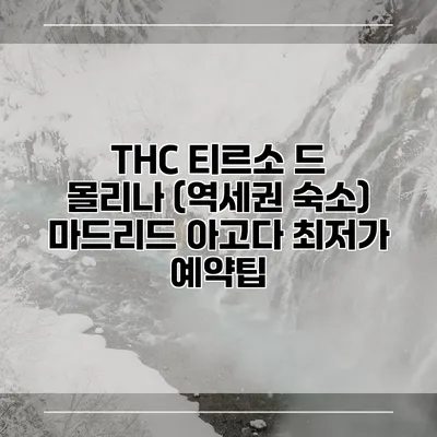 THC 티르소 드 몰리나 (역세권 숙소) 마드리드 아고다 최저가 예약팁