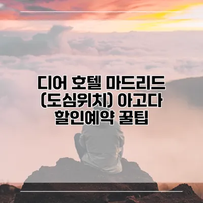 디어 호텔 마드리드 (도심위치) 아고다 할인예약 꿀팁