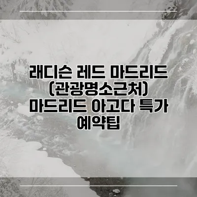 래디슨 레드 마드리드 (관광명소근처) 마드리드 아고다 특가 예약팁