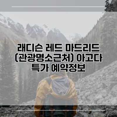 래디슨 레드 마드리드 (관광명소근처) 아고다 특가 예약정보