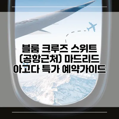 블룸 크루즈 스위트 (공항근처) 마드리드 아고다 특가 예약가이드
