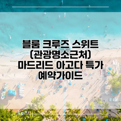 블룸 크루즈 스위트 (관광명소근처) 마드리드 아고다 특가 예약가이드