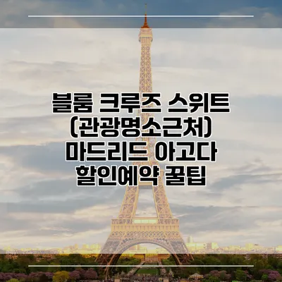 블룸 크루즈 스위트 (관광명소근처) 마드리드 아고다 할인예약 꿀팁