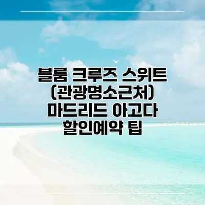 블룸 크루즈 스위트 (관광명소근처) 마드리드 아고다 할인예약 팁