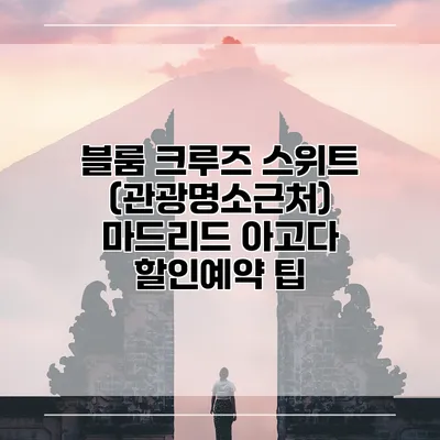 블룸 크루즈 스위트 (관광명소근처) 마드리드 아고다 할인예약 팁