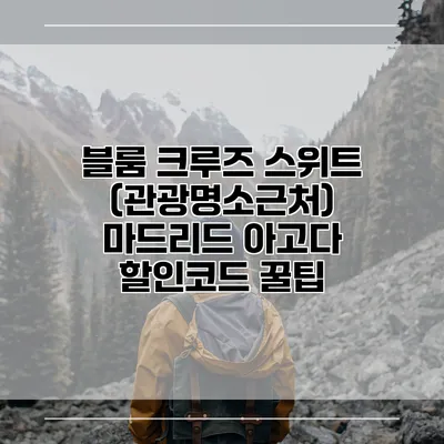 블룸 크루즈 스위트 (관광명소근처) 마드리드 아고다 할인코드 꿀팁