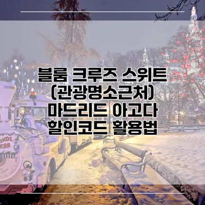 블룸 크루즈 스위트 (관광명소근처) 마드리드 아고다 할인코드 활용법