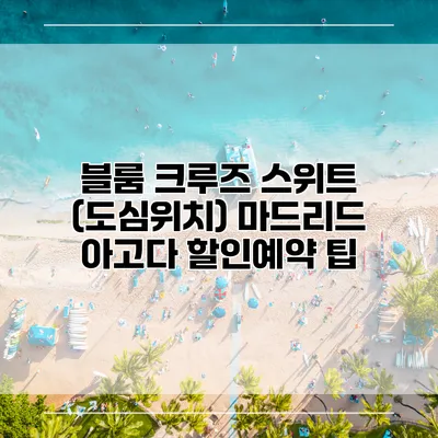 블룸 크루즈 스위트 (도심위치) 마드리드 아고다 할인예약 팁