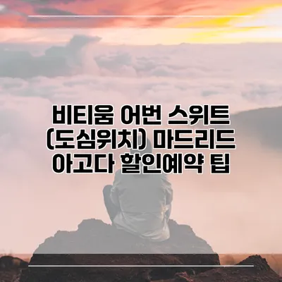 비티움 어번 스위트 (도심위치) 마드리드 아고다 할인예약 팁