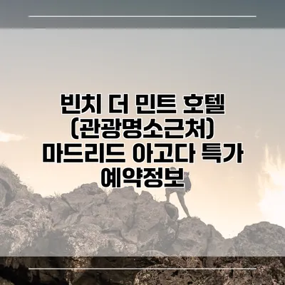 빈치 더 민트 호텔 (관광명소근처) 마드리드 아고다 특가 예약정보