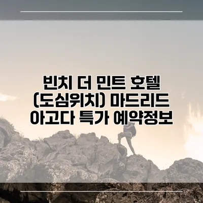 빈치 더 민트 호텔 (도심위치) 마드리드 아고다 특가 예약정보