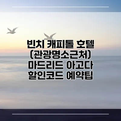 빈치 캐피톨 호텔 (관광명소근처) 마드리드 아고다 할인코드 예약팁