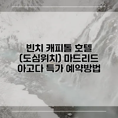 빈치 캐피톨 호텔 (도심위치) 마드리드 아고다 특가 예약방법