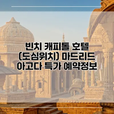 빈치 캐피톨 호텔 (도심위치) 마드리드 아고다 특가 예약정보