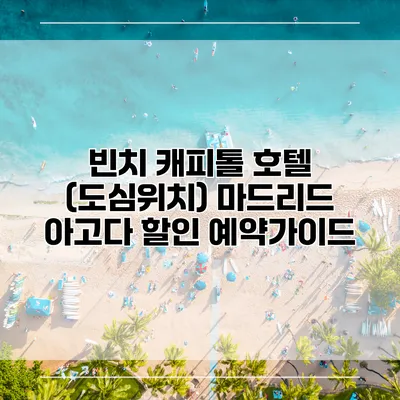 빈치 캐피톨 호텔 (도심위치) 마드리드 아고다 할인 예약가이드