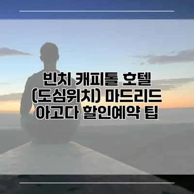 빈치 캐피톨 호텔 (도심위치) 마드리드 아고다 할인예약 팁