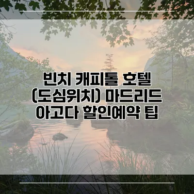 빈치 캐피톨 호텔 (도심위치) 마드리드 아고다 할인예약 팁