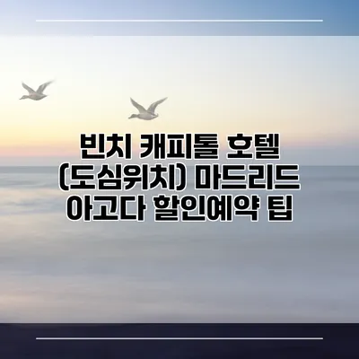 빈치 캐피톨 호텔 (도심위치) 마드리드 아고다 할인예약 팁