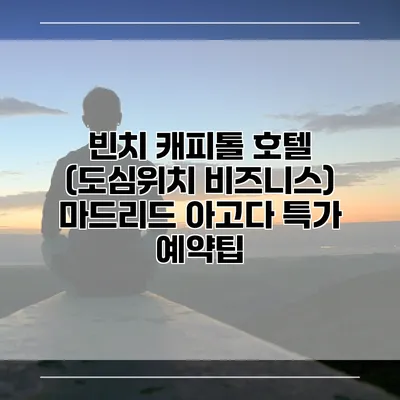 빈치 캐피톨 호텔 (도심위치 비즈니스) 마드리드 아고다 특가 예약팁