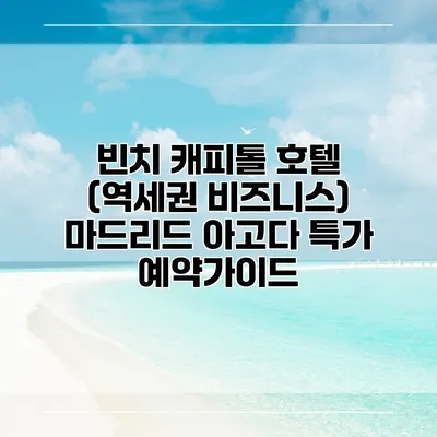 빈치 캐피톨 호텔 (역세권 비즈니스) 마드리드 아고다 특가 예약가이드