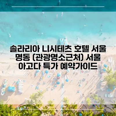 솔라리아 니시테츠 호텔 서울 명동 (관광명소근처) 서울 아고다 특가 예약가이드