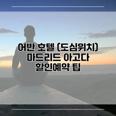 어반 호텔 (도심위치) 마드리드 아고다 할인예약 팁