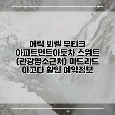 에릭 뵈켈 부티크 아파트먼트아토차 스위트 (관광명소근처) 마드리드 아고다 할인 예약정보