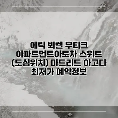 에릭 뵈켈 부티크 아파트먼트아토차 스위트 (도심위치) 마드리드 아고다 최저가 예약정보
