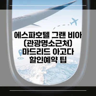 에스파호텔 그랜 비아 (관광명소근처) 마드리드 아고다 할인예약 팁