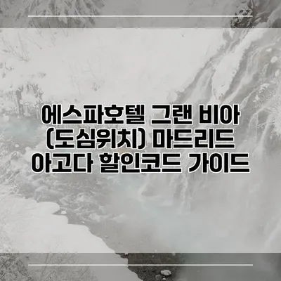 에스파호텔 그랜 비아 (도심위치) 마드리드 아고다 할인코드 가이드