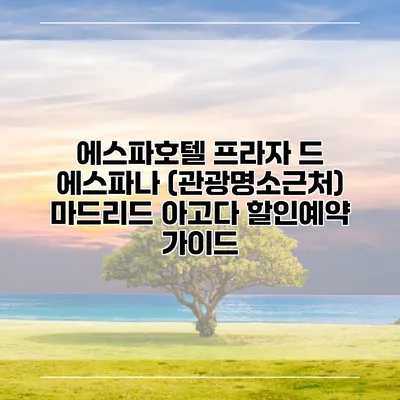 에스파호텔 프라자 드 에스파나 (관광명소근처) 마드리드 아고다 할인예약 가이드