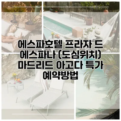 에스파호텔 프라자 드 에스파나 (도심위치) 마드리드 아고다 특가 예약방법