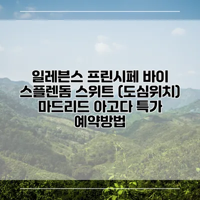 일레븐스 프린시페 바이 스플렌돔 스위트 (도심위치) 마드리드 아고다 특가 예약방법