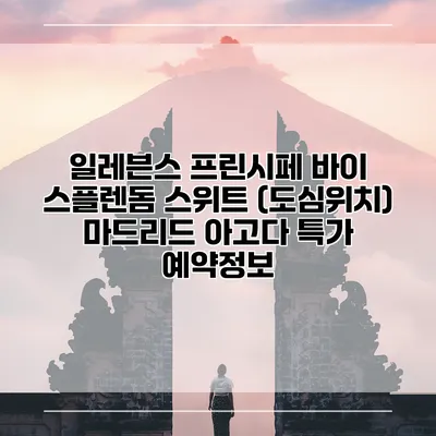 일레븐스 프린시페 바이 스플렌돔 스위트 (도심위치) 마드리드 아고다 특가 예약정보